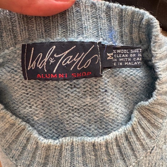 Light Blue Crewneck Sweater Lord &Taylor - Picture 4 of 5